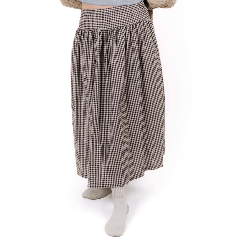 Jubi the Label - Soren Skirt Chocolate Check - M